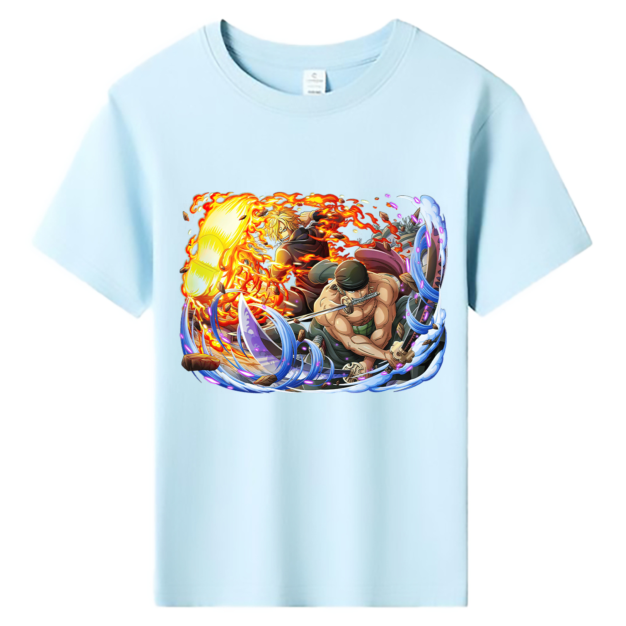ワンピース ロロノア・ゾロ ONE PIECE Roronoa Zoro 綿100％キッズTシャツ（フロントプリント）